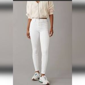 American Eagle Curvy Super High Rise jegging White 6r